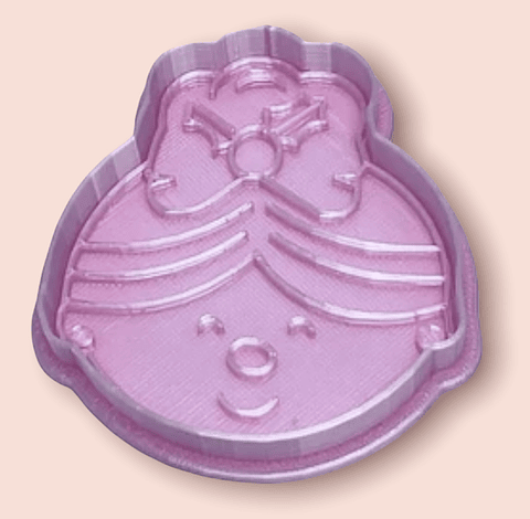 Cortador y Marcador de galleta. Sra Claus