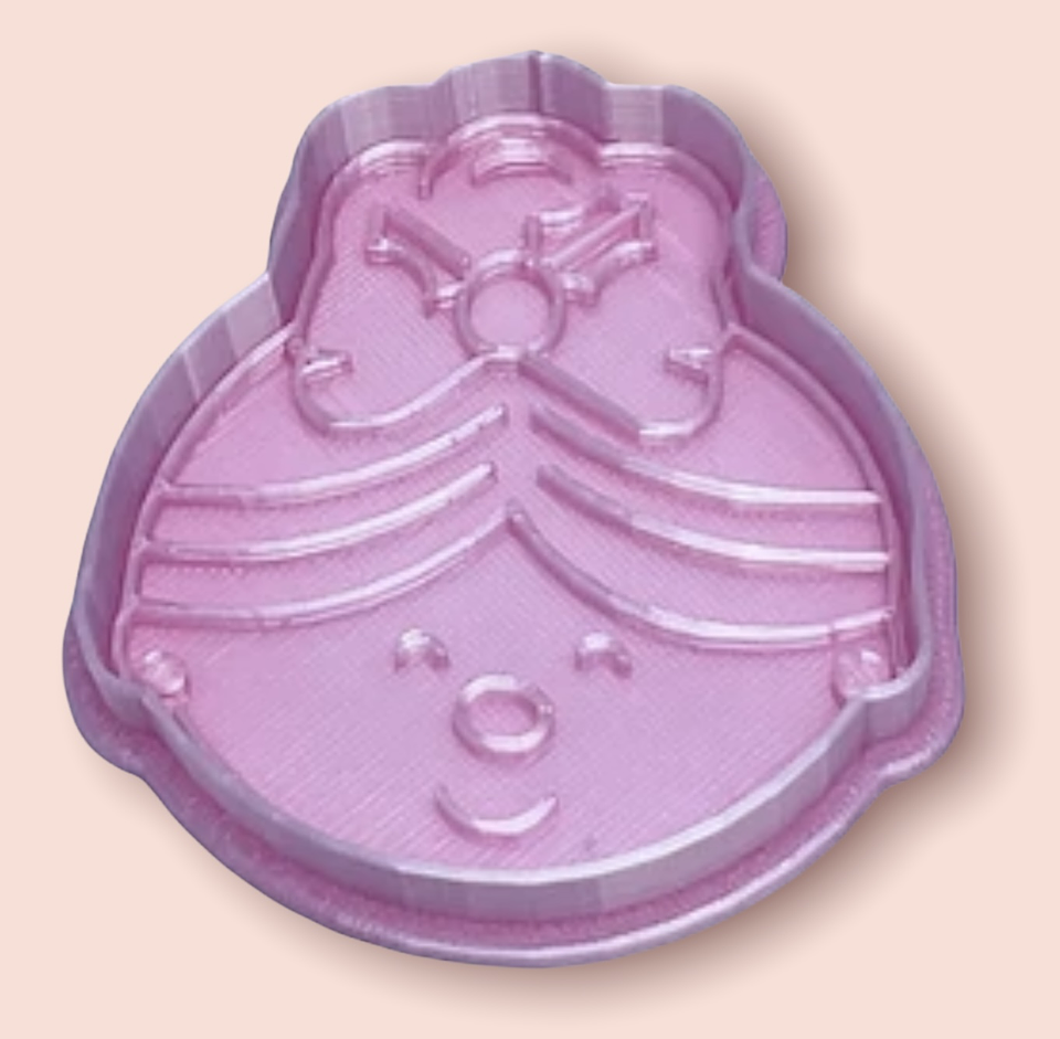 Cortador y Marcador de galleta. Sra Claus 1