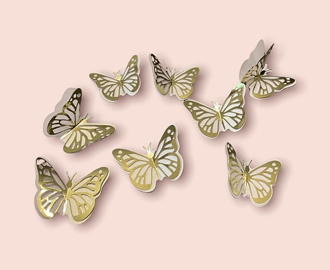 Mariposas para pastel dos capas