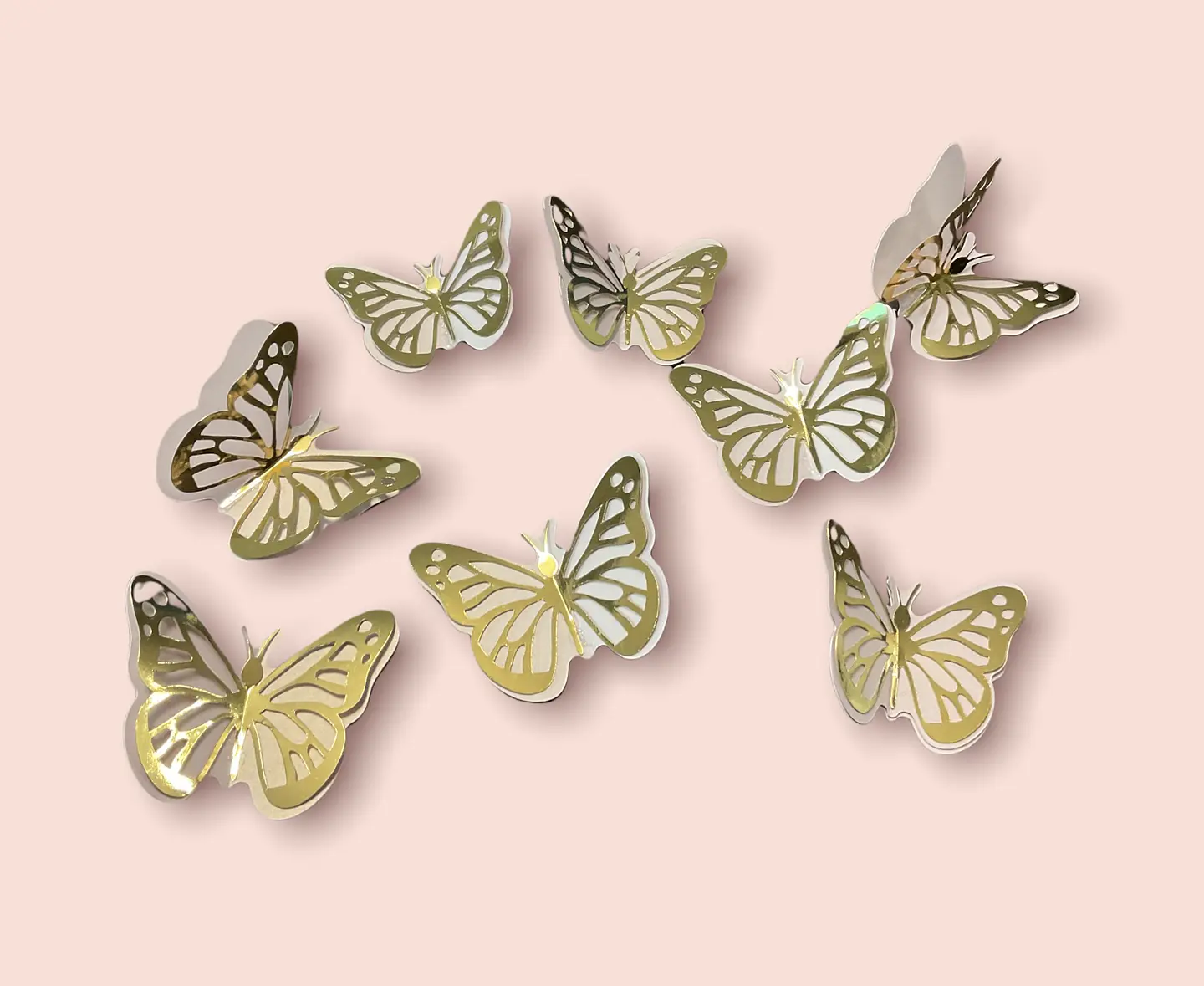 Mariposas para pastel dos capas 1
