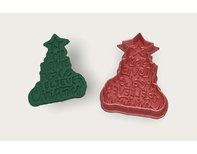 Cortador y Marcador de galleta Árbol navidad