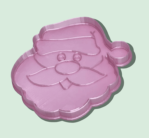 Cortador y Marcador de galleta cara de Santa Claus