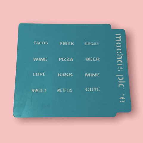 Stencil  letreros comida