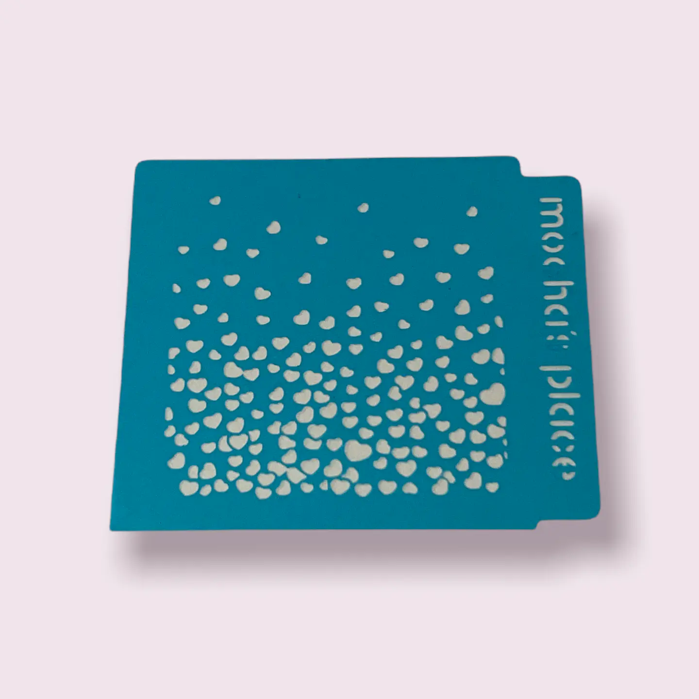 Stencil Patrón corazones 1