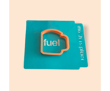 Stencil “fuel” para taza café 