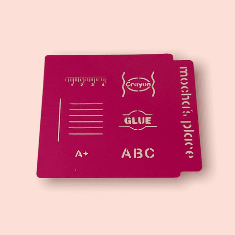 STENCIL LETREROS CUADERNOS