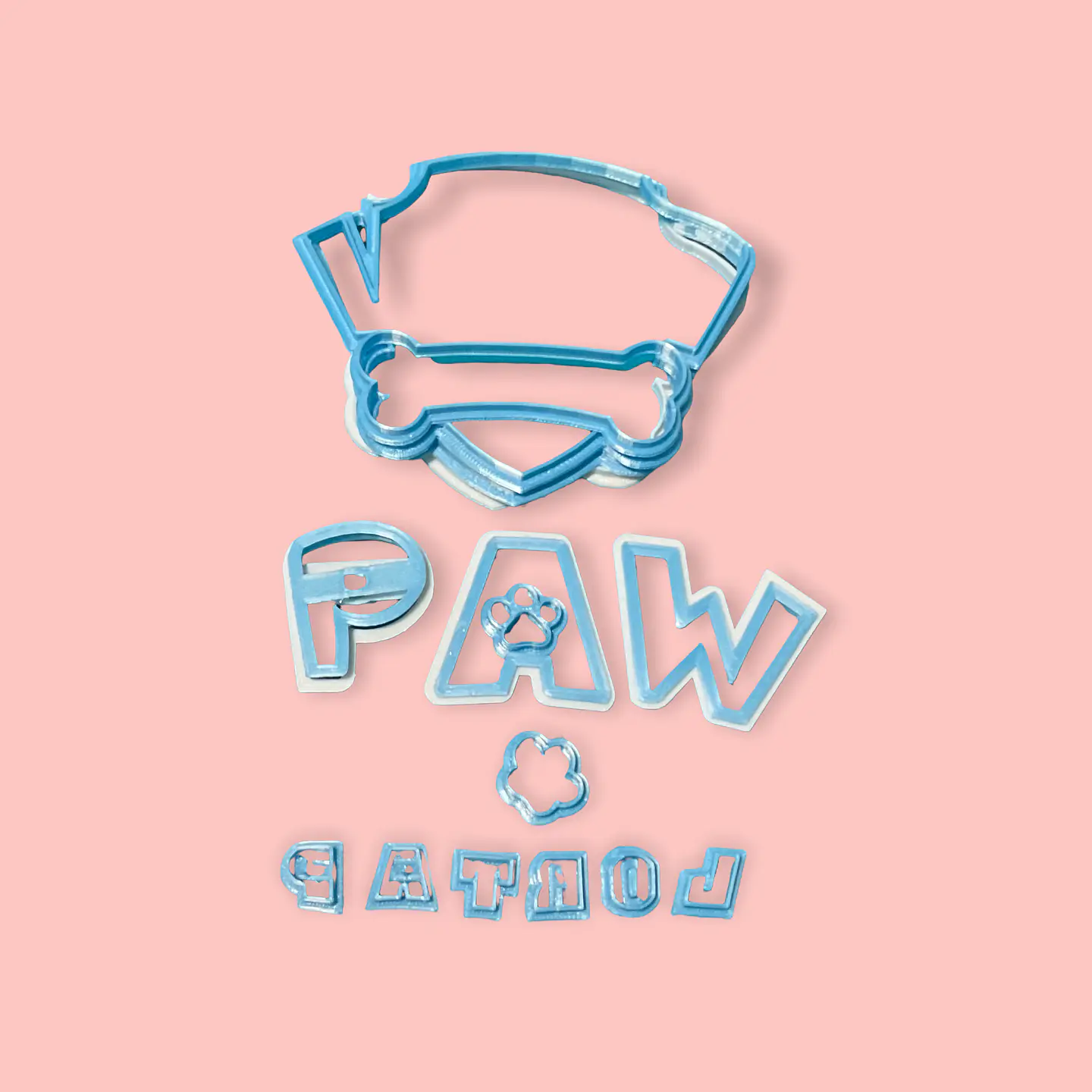 Set cortadores para fondant logo Paw Patrol 1