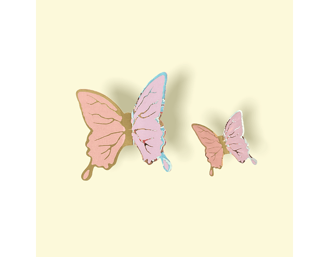Topper mariposa dos colores