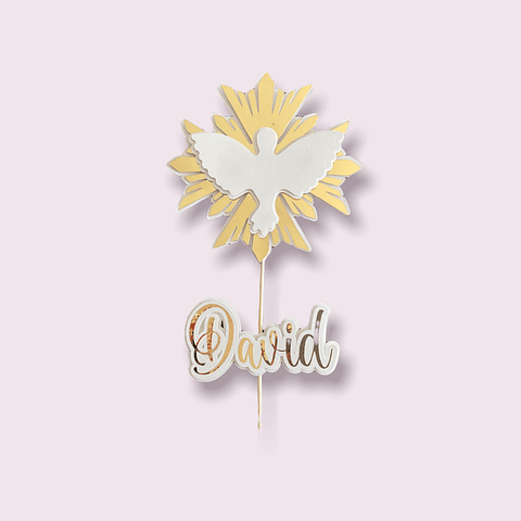 Topper primera comunión Paloma