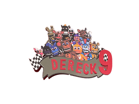 Topper  para pastel 5 nigths at Fredy´s