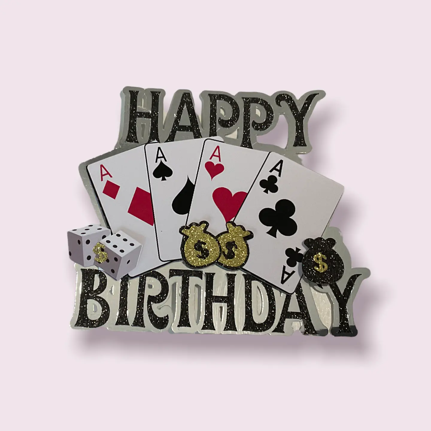 Set topper para pastel Las Vegas 1