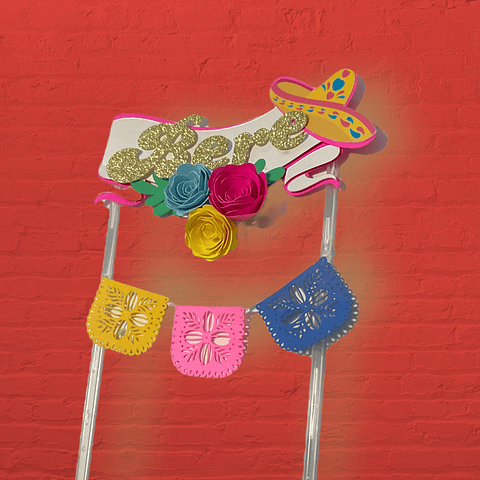 Topper fiestas patrias personalizado