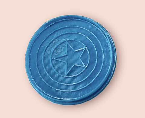Cortador y marcador para galleta "Escudo de Capitán América