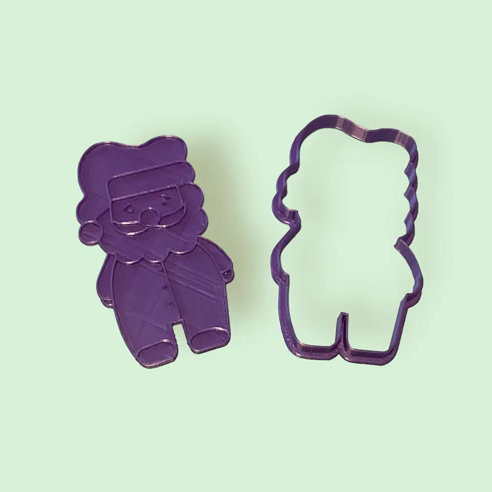 Cortador para galleta Santa en pijama 1