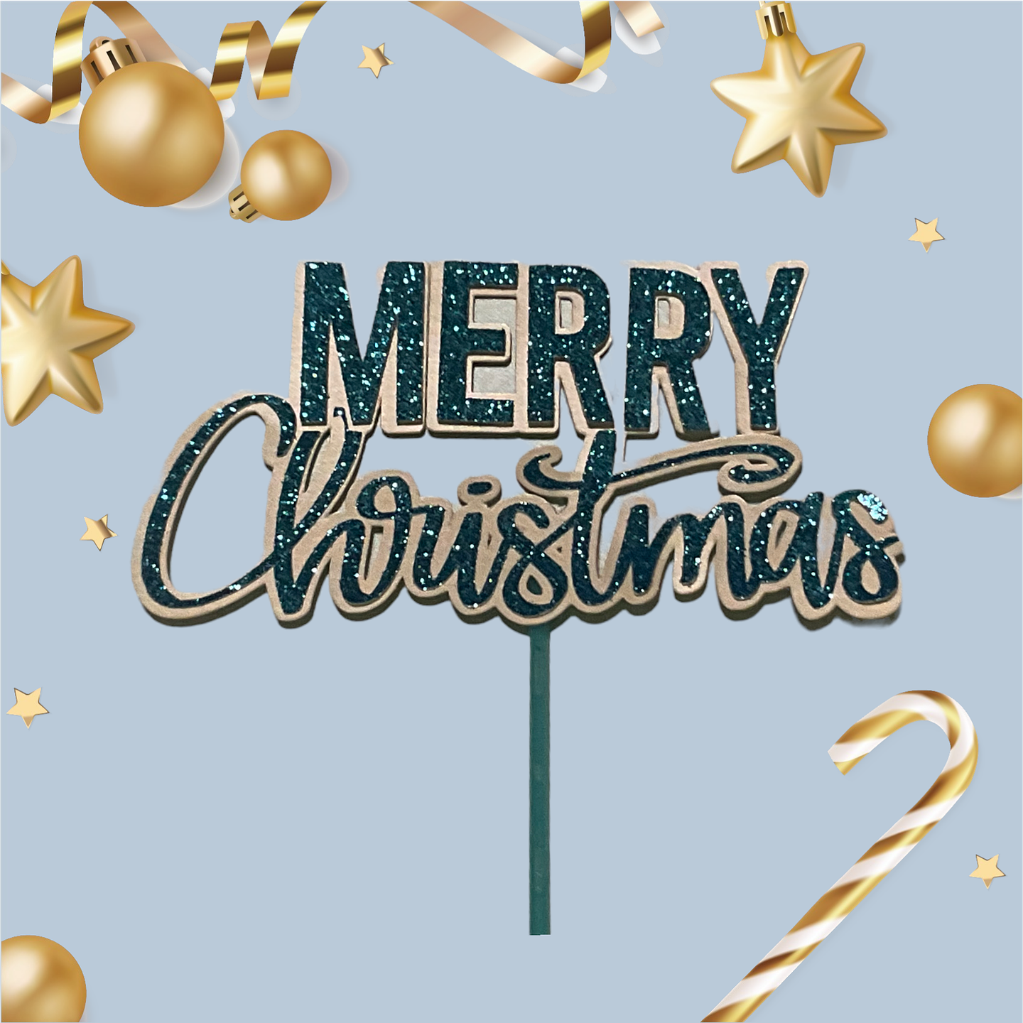 Topper cake Merry Cristmas 2