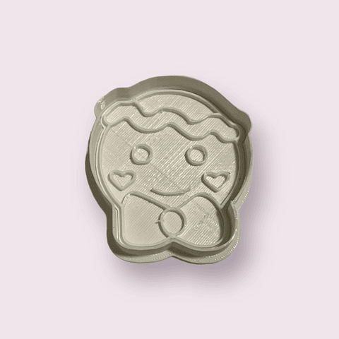 Cortador para galleta cara muñeco de jengibre
