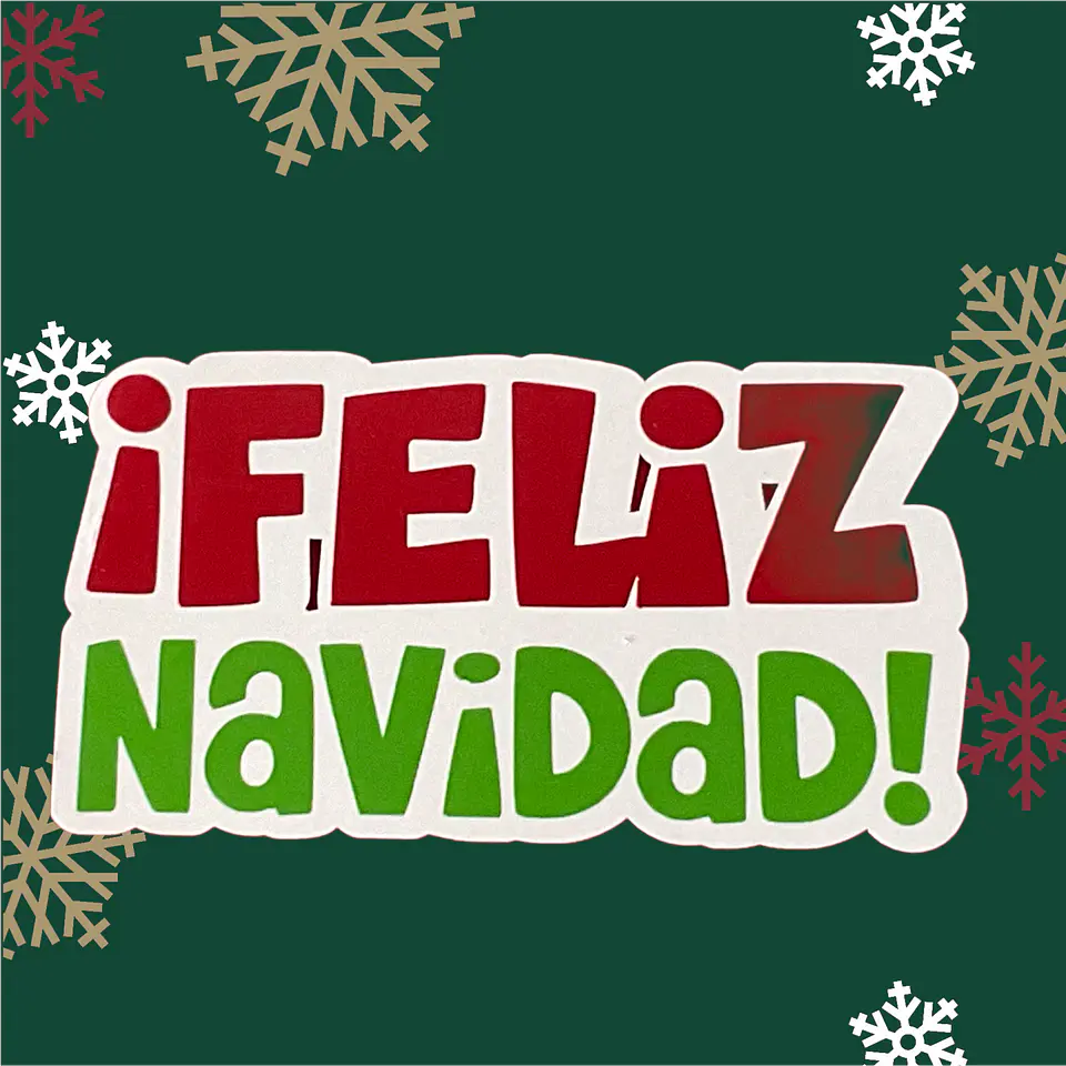 Topper cake feliz navidad 1