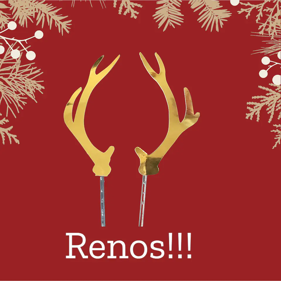 Topper cake cuernos de reno 1