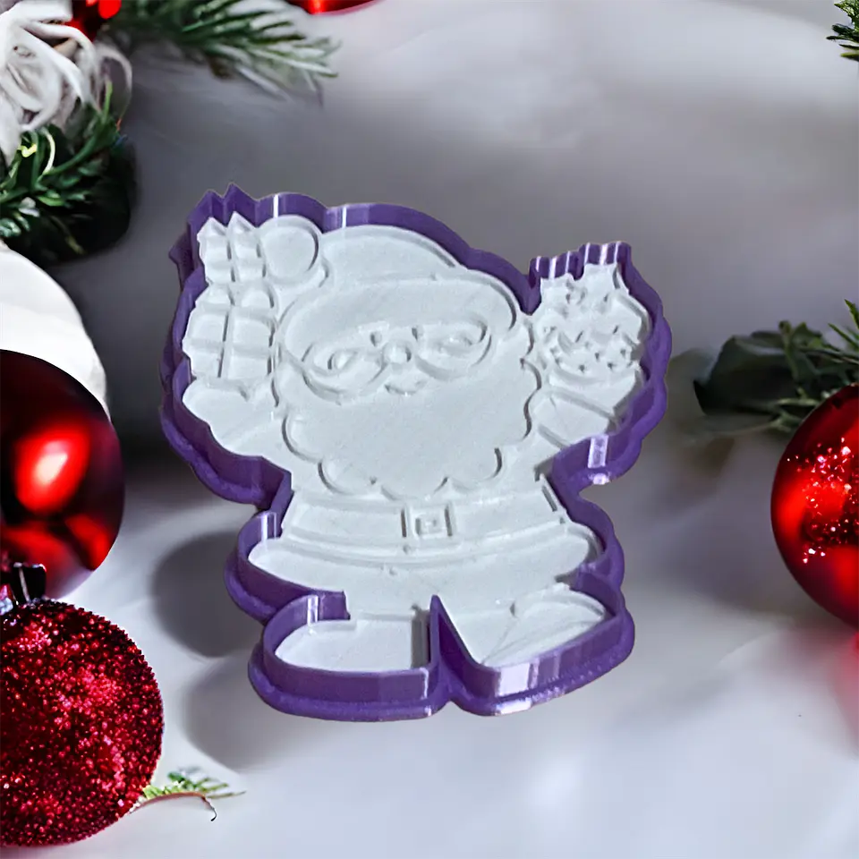 Cortador de galleta Santa Claus  y regalos 1