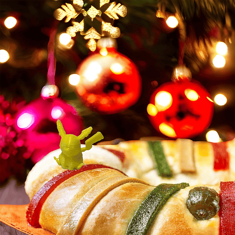 Muñeco para rosca de reyes pikachu