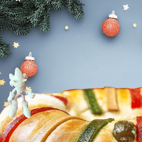 Muñeco para rosca de reyes Sonic