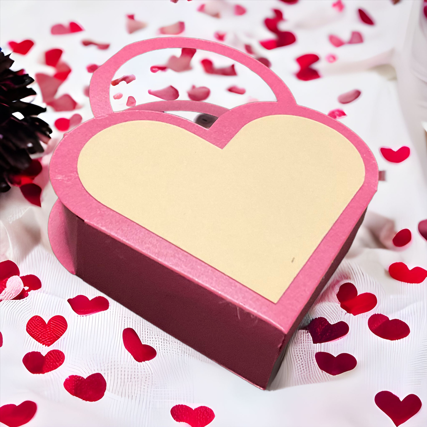 Caja para galletas corazón  1