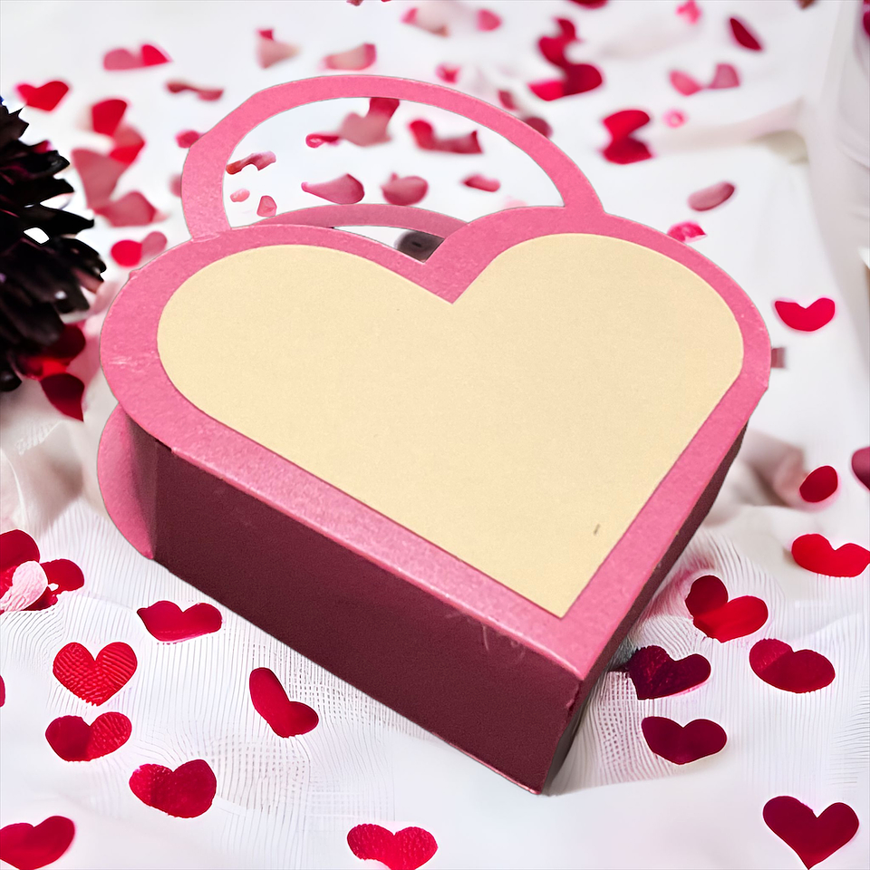 Caja para galletas corazón  1