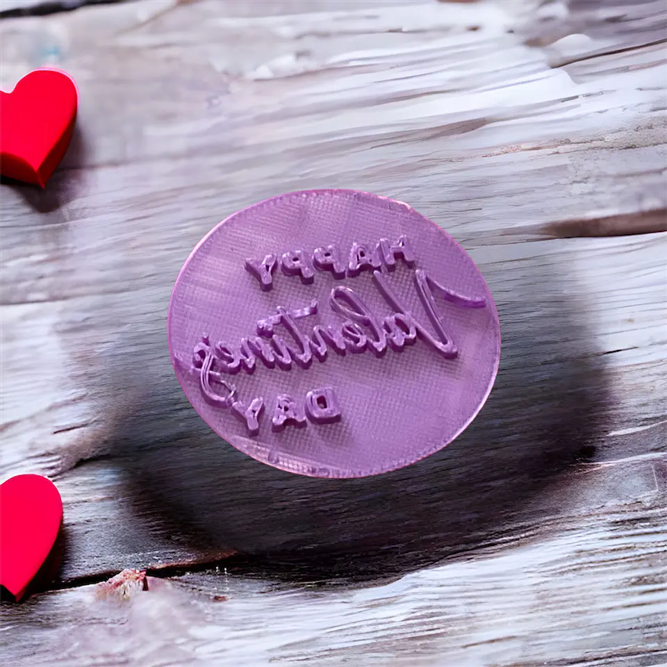 Sello para Fondant Happy Valentinés Day 1