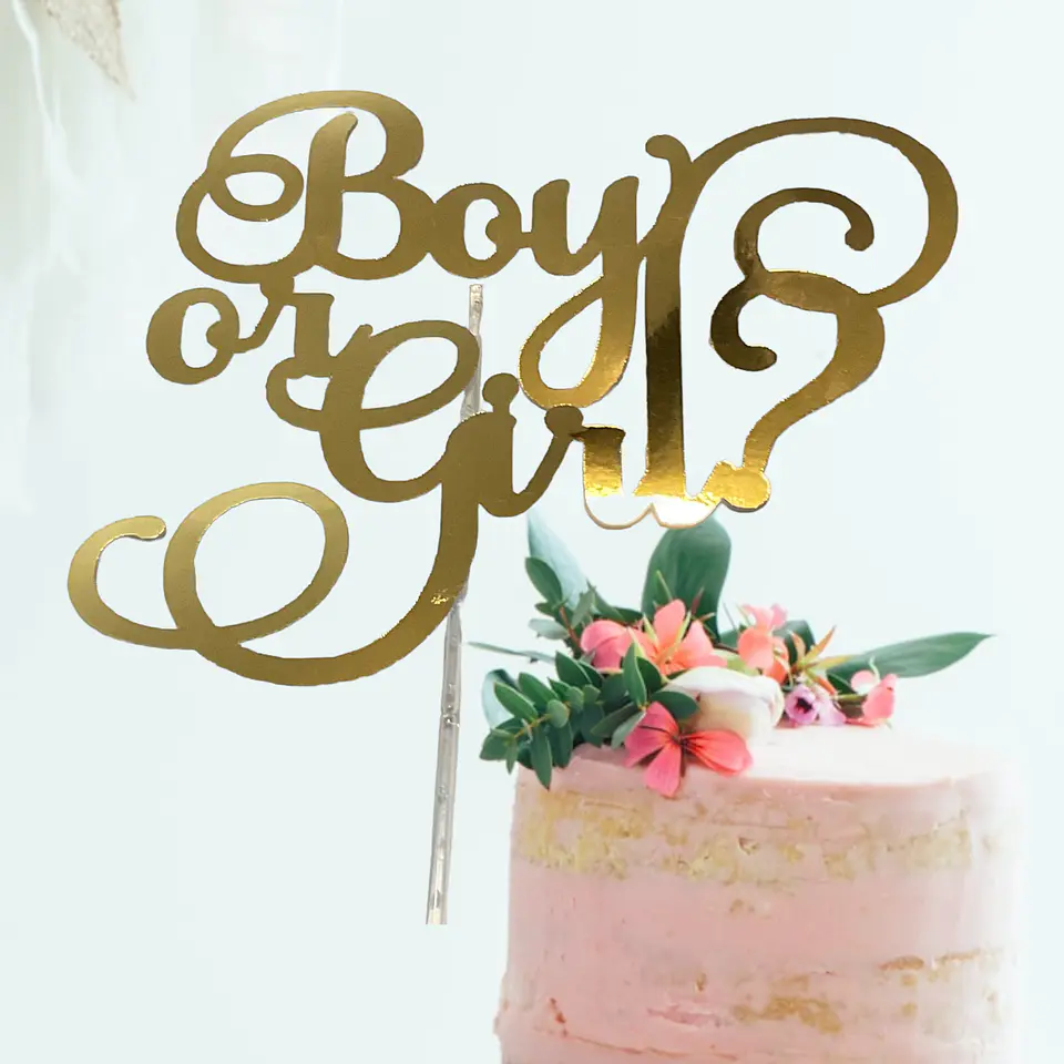 Topper para pastel boy or girl  1