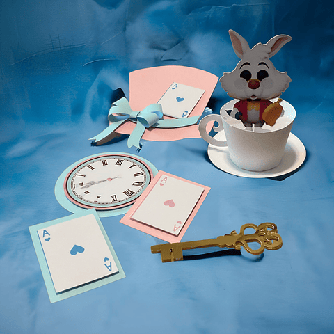 Set topper Alicia en el país de las maravillas