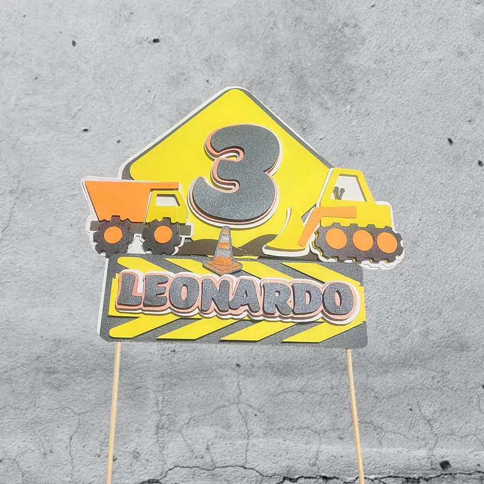 Set toppers Encanto Construccion 1