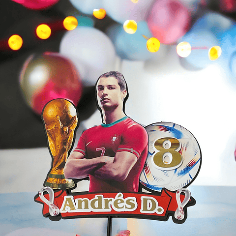 Topper para pastel Cristiano Ronaldo Portugal