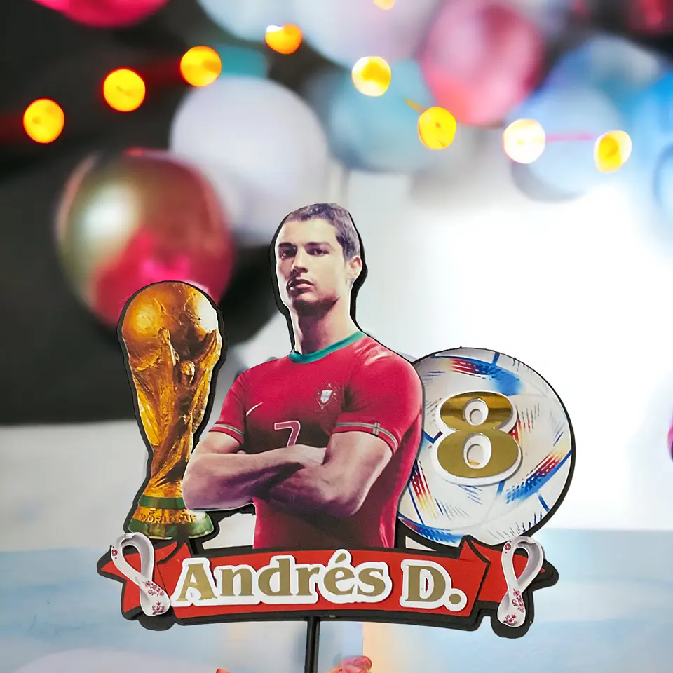 Topper para pastel Cristiano Ronaldo Portugal 1