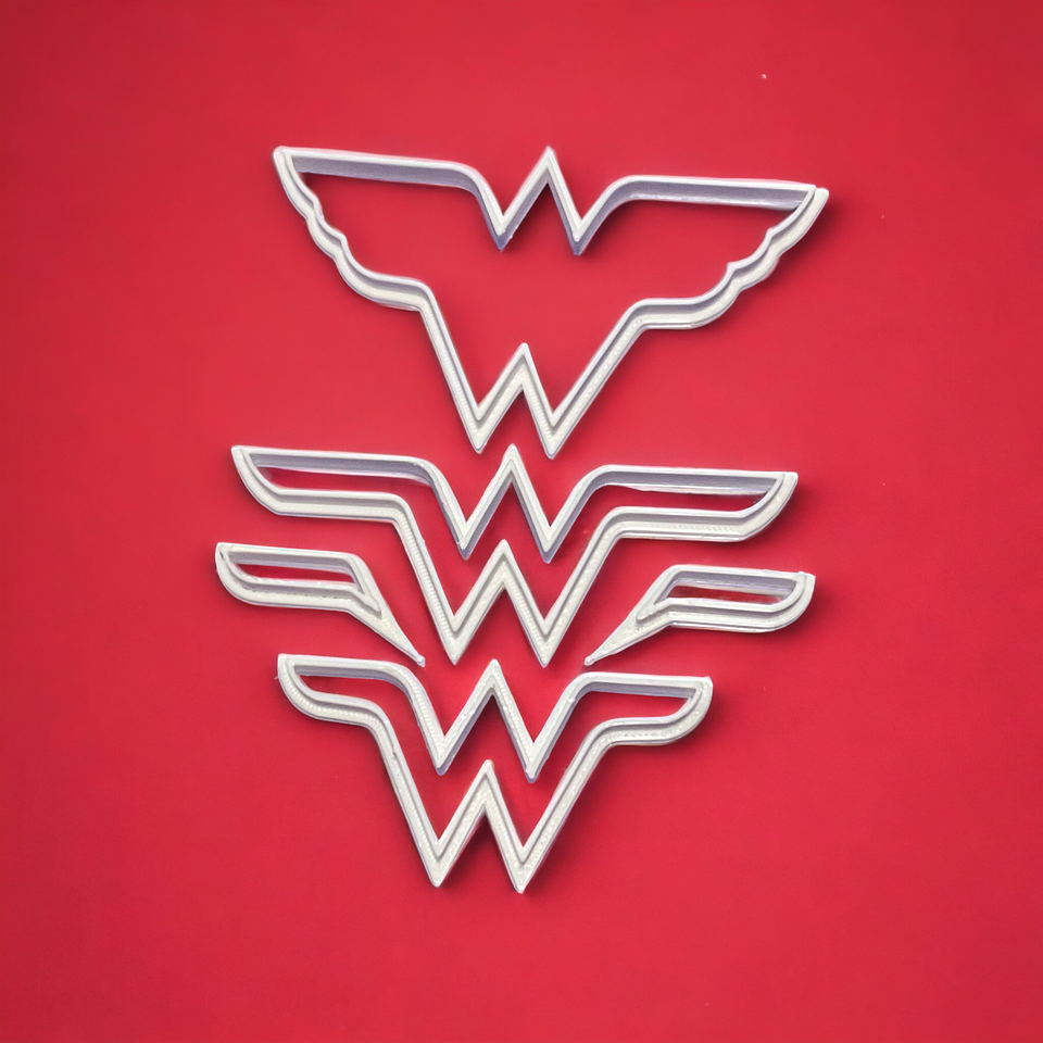 Cortador para fondant logo Mujer Maravilla 1