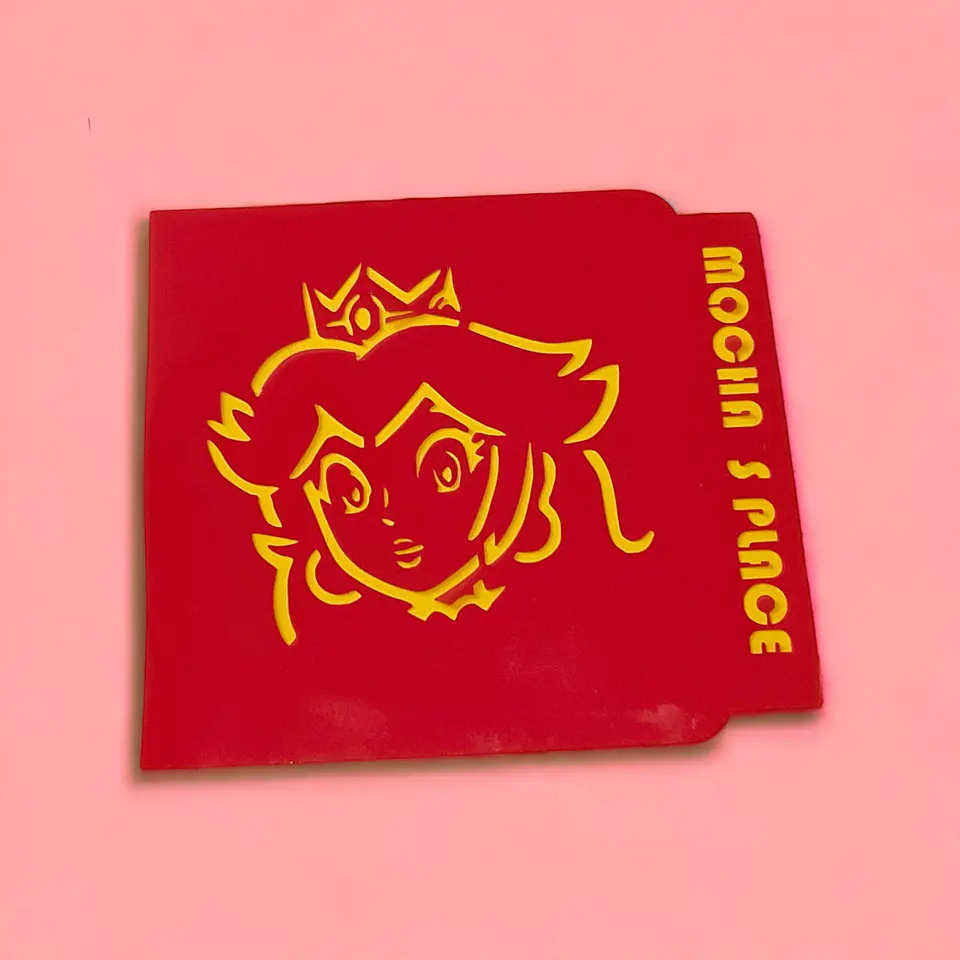 Stencil Princesa Peach cara 1