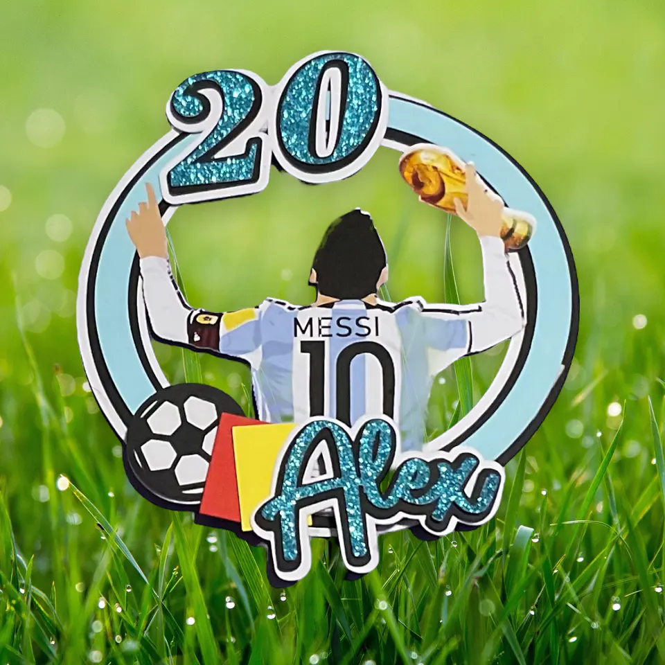 Topper para pastel Messi 1