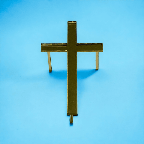 Cenefa cruz acrilico