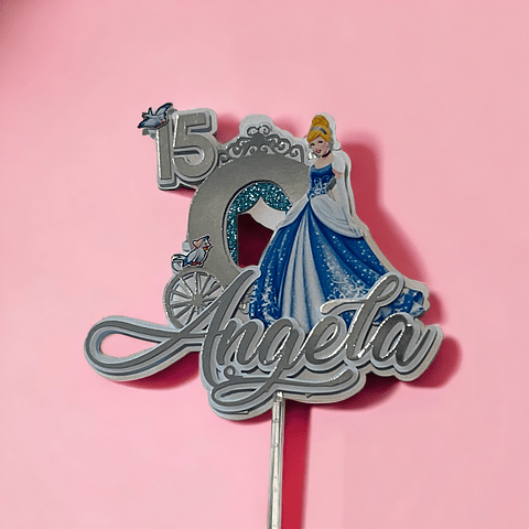 Topper cenicienta personalizable