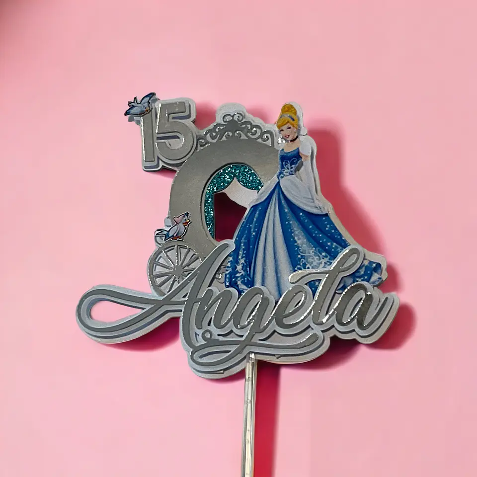 Topper cenicienta personalizable 1