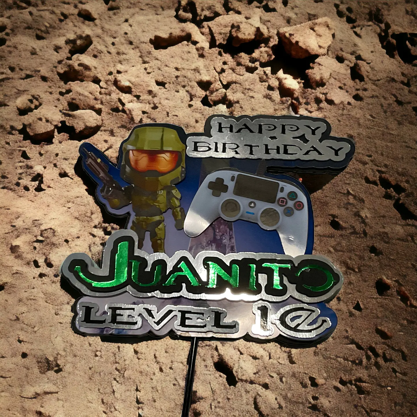 Topper para pastel HALO 1