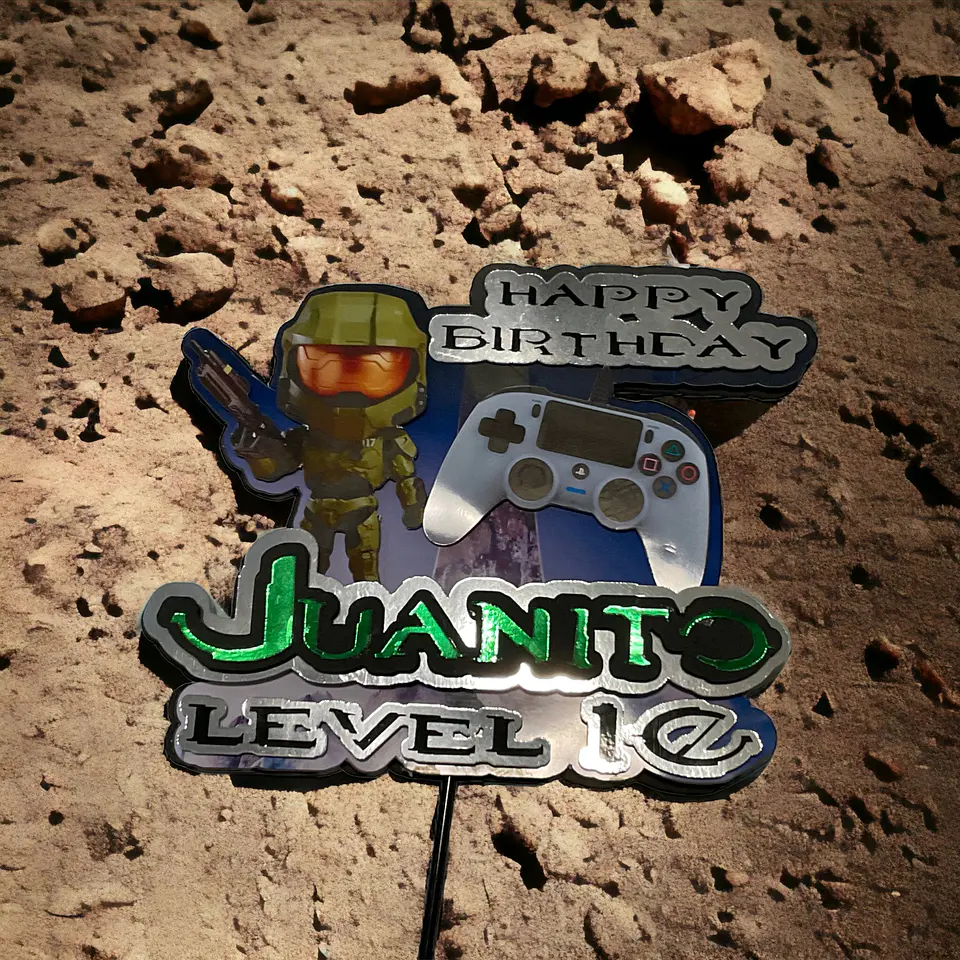 Topper para pastel HALO 1