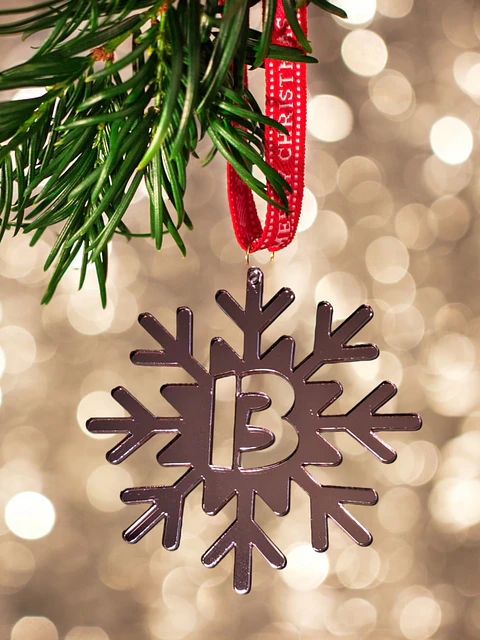 Copo navideño con letra  (acrílico)