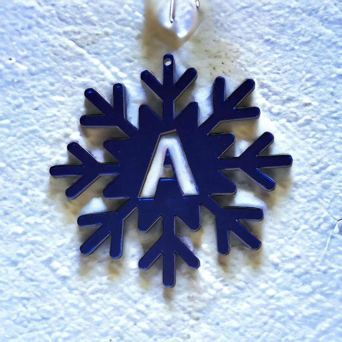 Copo navideño con letra  (acrílico) 3