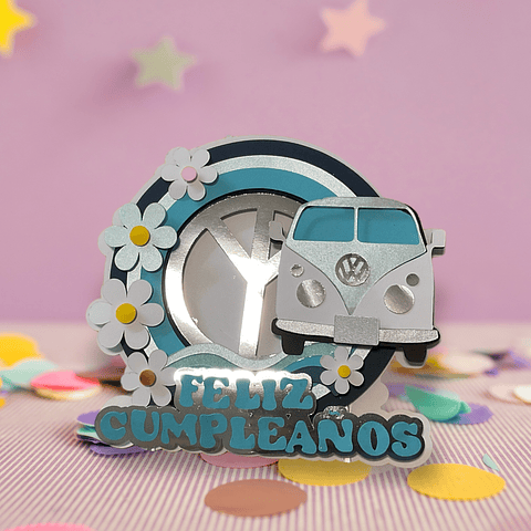 Topper para pastel combi 