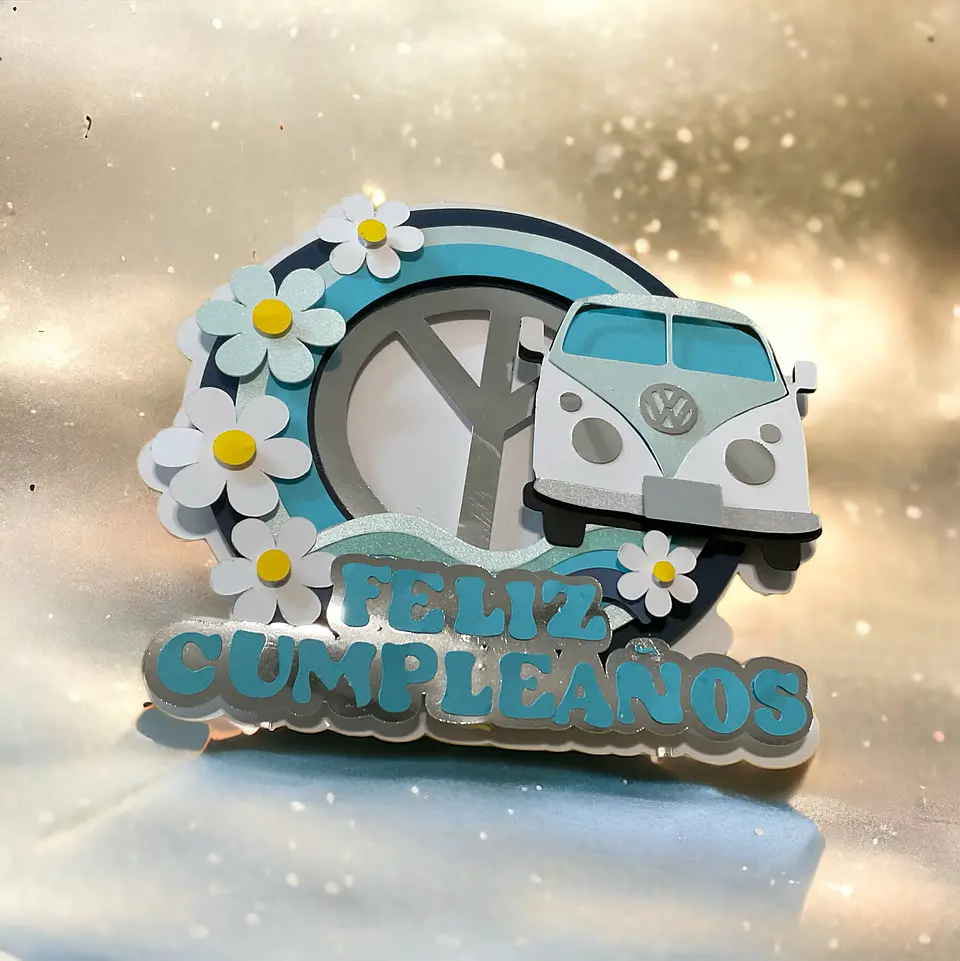 Topper para pastel combi  2