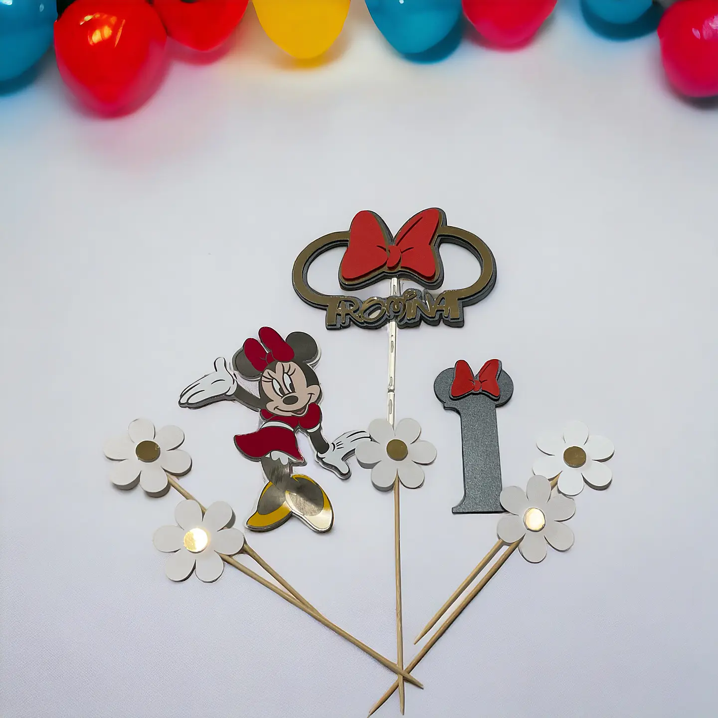 Topper para pastel Minnie Mouse  1