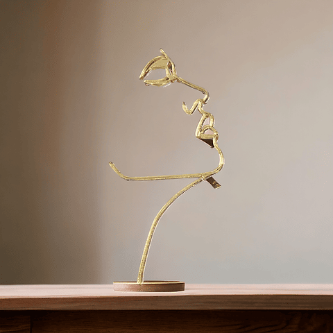 Cenefa acrílico silueta de cara