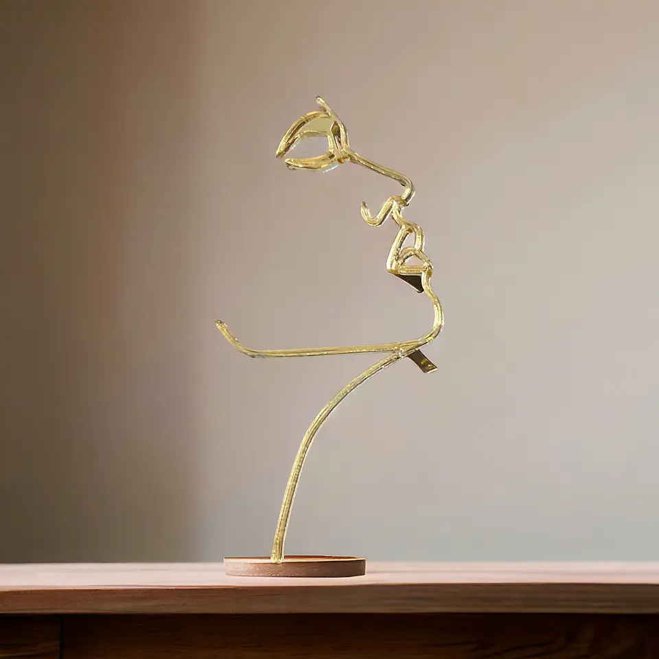 Cenefa acrílico silueta de cara 1