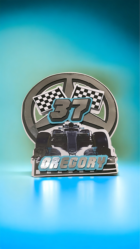 Topper para pastel Mercedes Benz