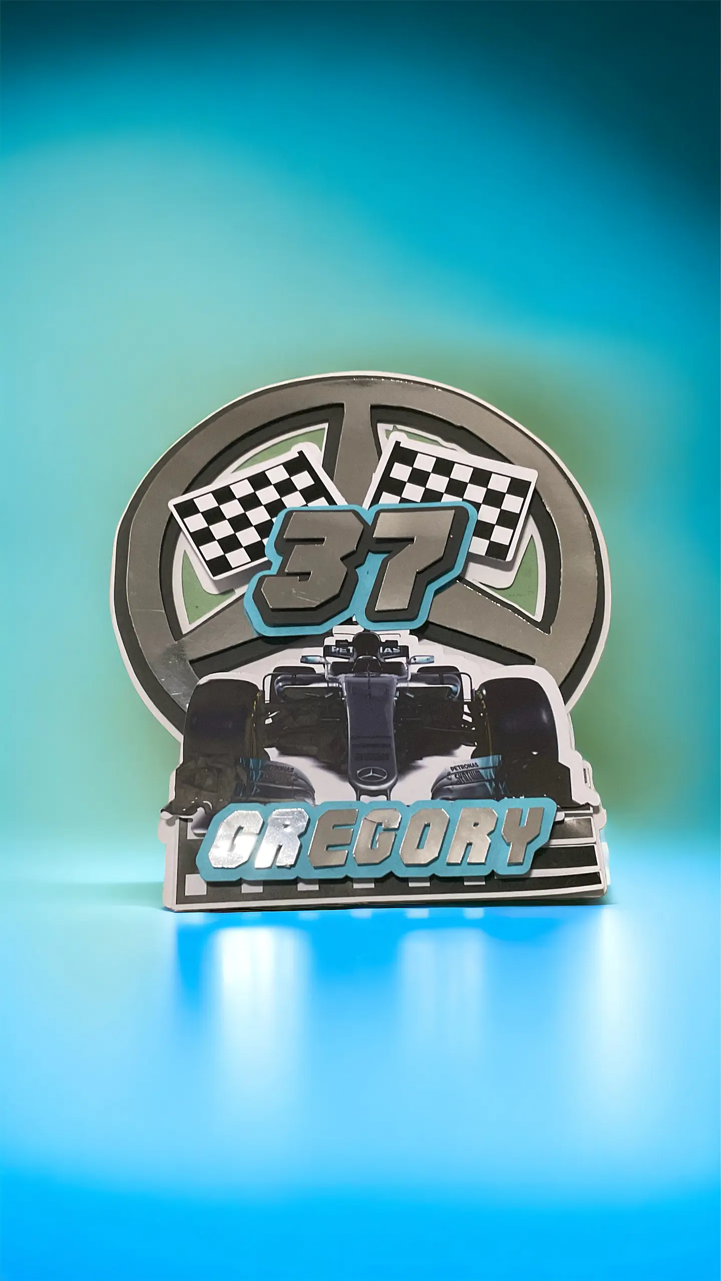 Topper para pastel Mercedes Benz 1